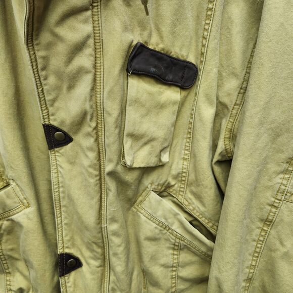 PerFormAnce Rothschild Hooded Bomber Jacket Mens Large Mustard Brown Vintage 90s - Picture 6 of 14